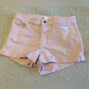 H&M Pink Denim Shorts Size 6